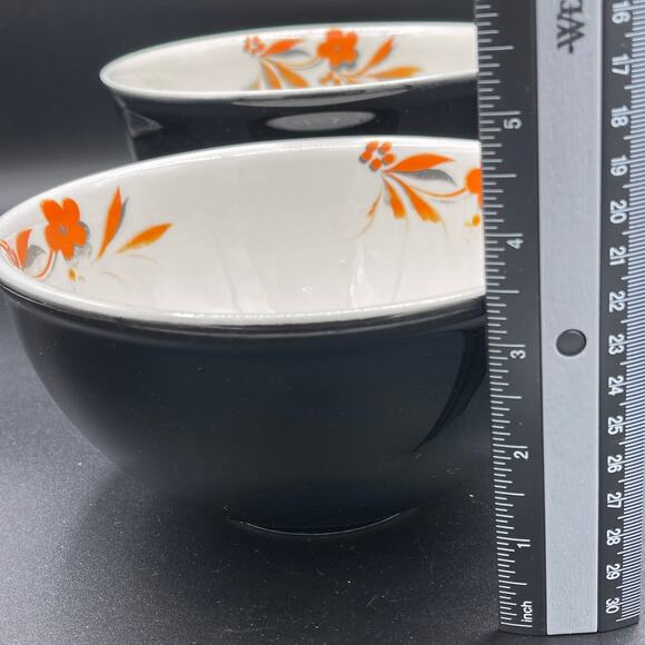 Hall China Black Beauty 7" & 8" Nesting Bowls - Picture 10 of 11